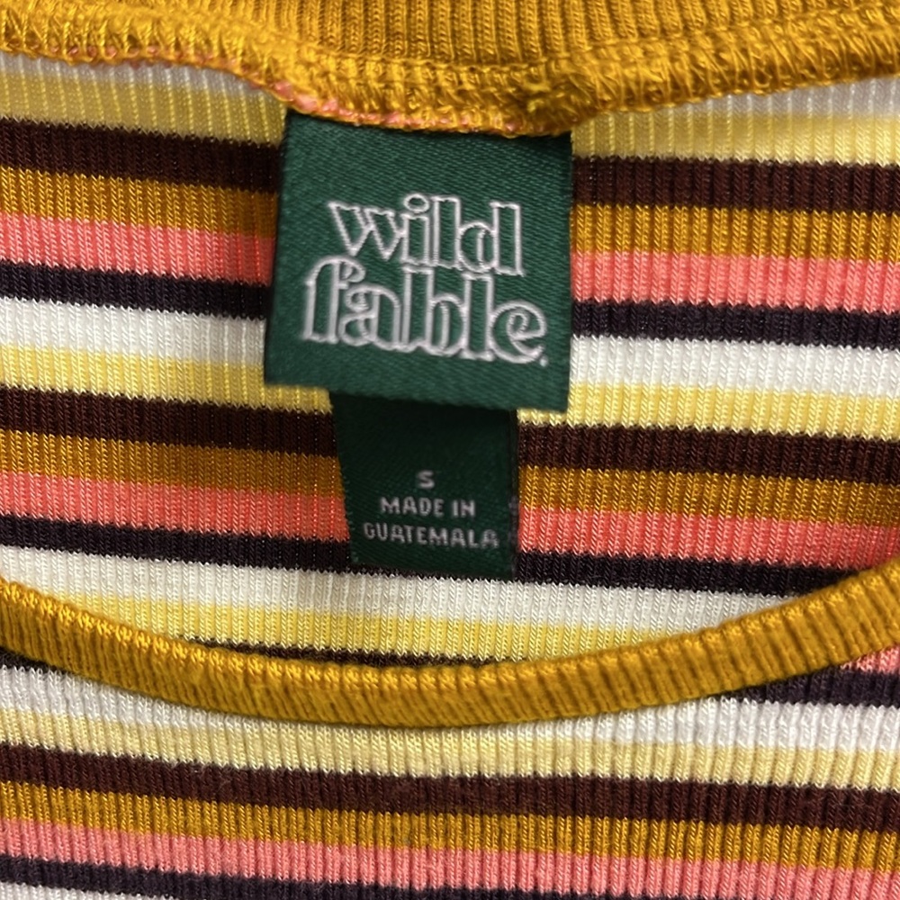 Striped Ribbed Tee - Picture 2 of 3